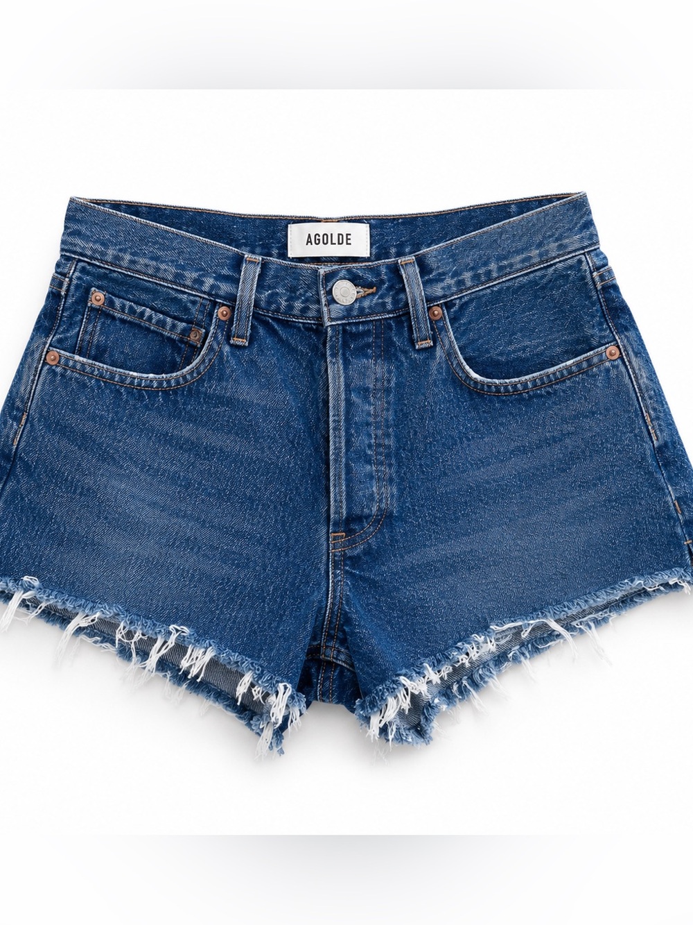 AGOLDE Parker Vintage Inspired Denim Cut-offs Sz 26 90s Beach Summer Capsule